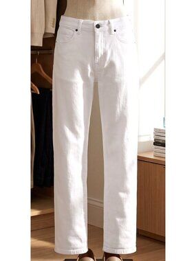 American Eagle 90s Straight Jeans Womens 6 Regular 28W White High Rise NWT